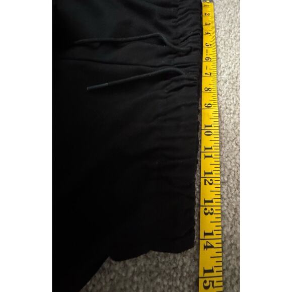 Oak + Fort High Waisted Straight Leg Twill Pants Black Women Size 28 - Picture 6 of 9